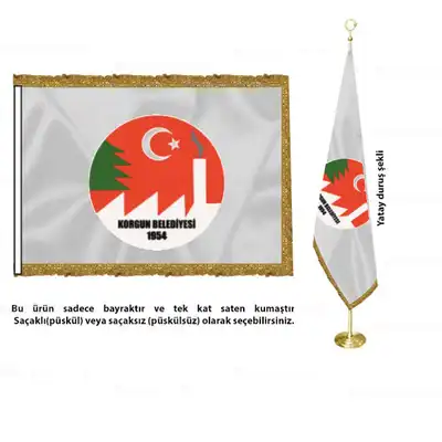 Korgun Belediyesi Saten Makam Bayrağı