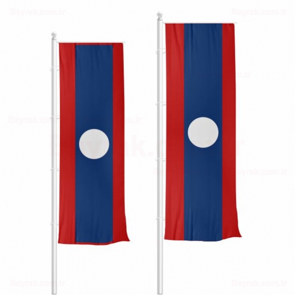 Laos Dikey Çekilen Bayrak