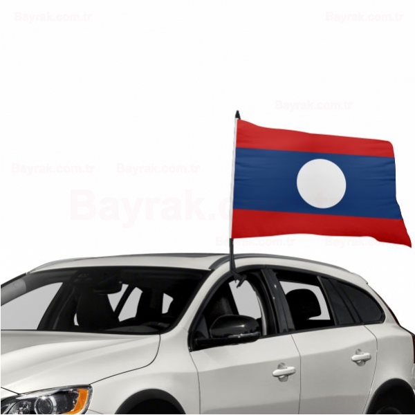 Laos Özel Araç Konvoy Bayrak