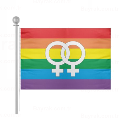 Lesbian Pride Rainbow Bayrak