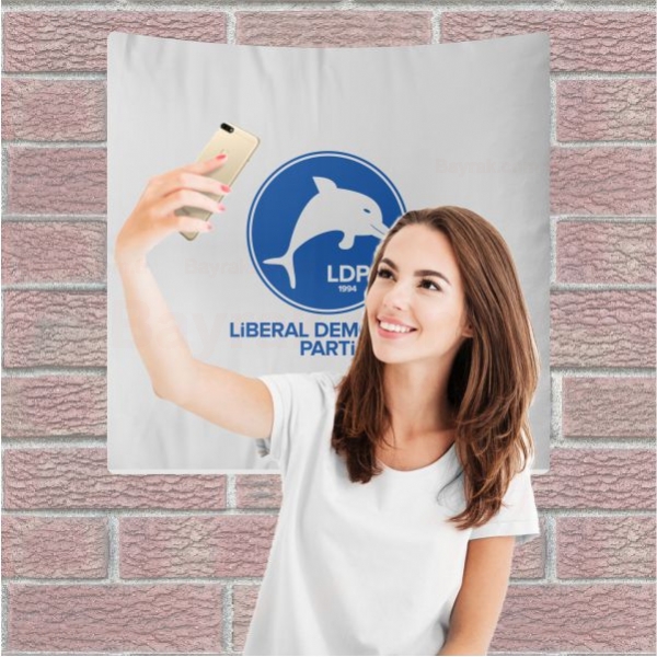 Liberal Demokrat Parti Arka Plan Selfie ekim Manzaralar