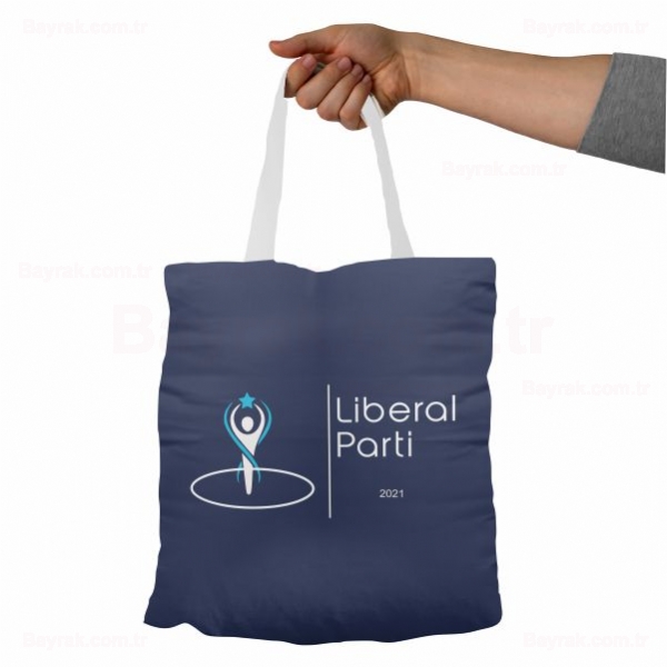 Liberal Parti Bez Baskılı Bez Çantalar