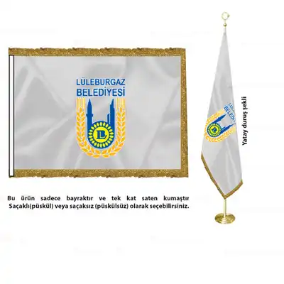 Lüleburgaz Belediyesi Saten Makam Bayrağı