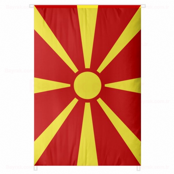 Makedonya Bina Boyu Bayrak