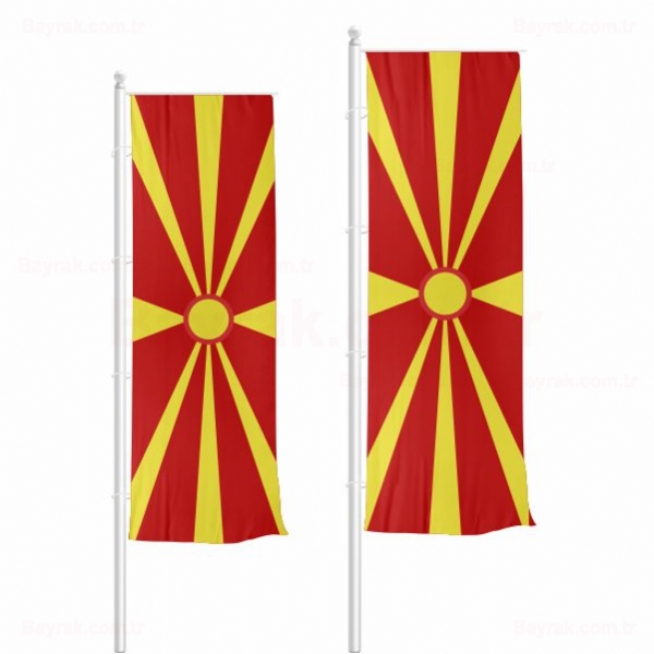 Makedonya Dikey Çekilen Bayrak