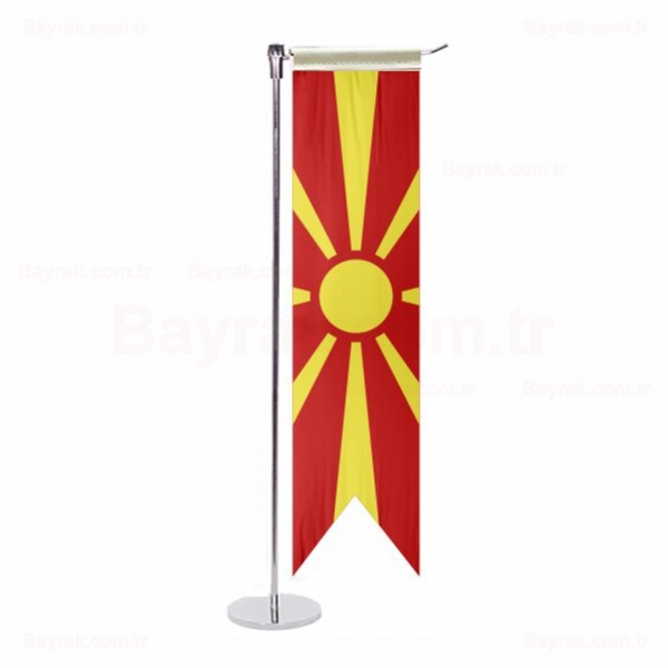 Makedonya L Masa Bayrak