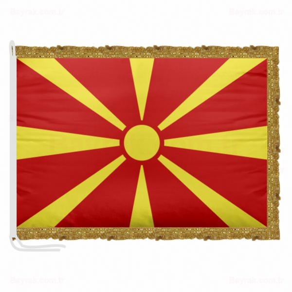 Makedonya Saten Makam Bayrak