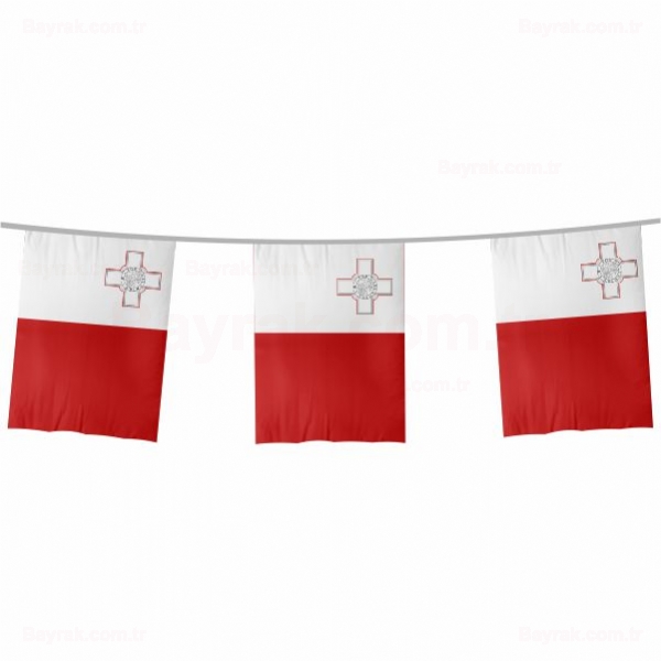 Malta İpe Dizili Bayrak