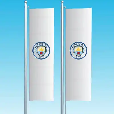 Manchester City Dikey ekilen Bayrak