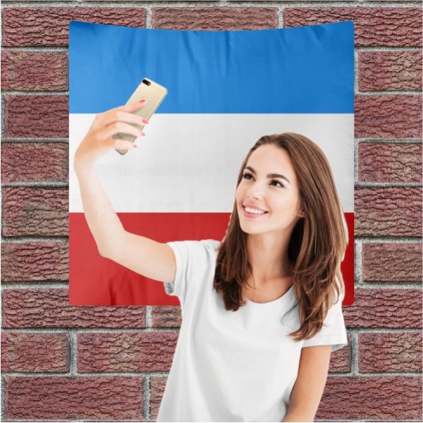 Mannheim Flagge Arka Plan Selfie ekim Manzaralar