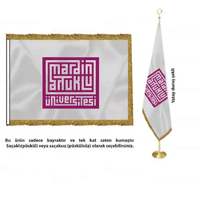 Mardin Artuklu Üniversitesi Saten Makam Bayrağı