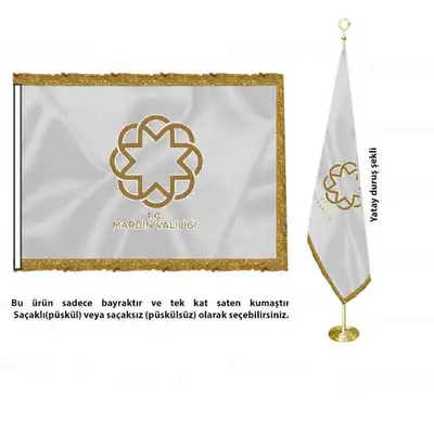 Mardin Valiliği Saten Makam Bayrağı