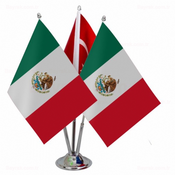 Meksika 3 l Masa Bayrak