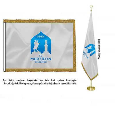 Merzifon Belediyesi Saten Makam Bayrağı