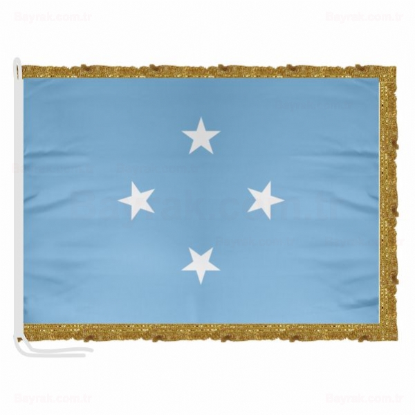 Mikronezya Federal Devletleri Saten Makam Bayrak