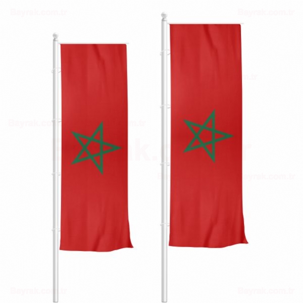 Morocco Dikey ekilen Bayrak