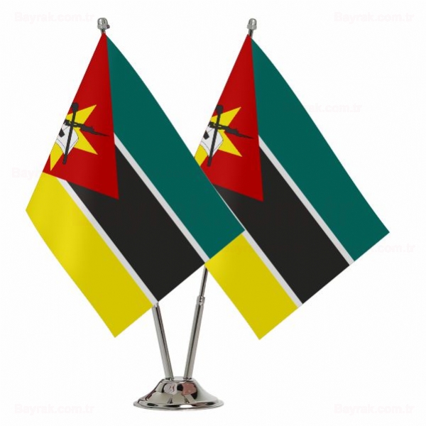 Mozambik 2 li Masa Bayraklar