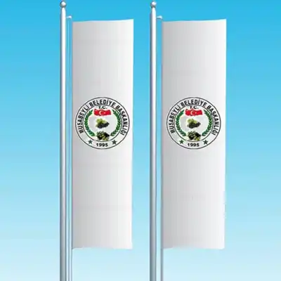 Musabeyli Belediyesi Dikey ekilen Bayraklar