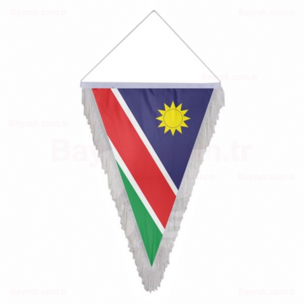 Namibya Üçgen Saçaklı Bayrak