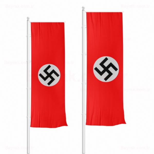Nazi Almanyası Dikey Çekilen Bayrak