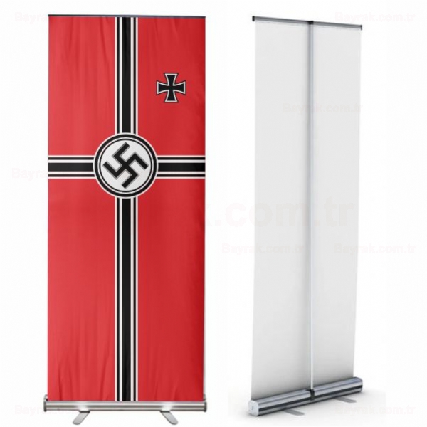 Nazi Almanyas Sava Roll Up Banner