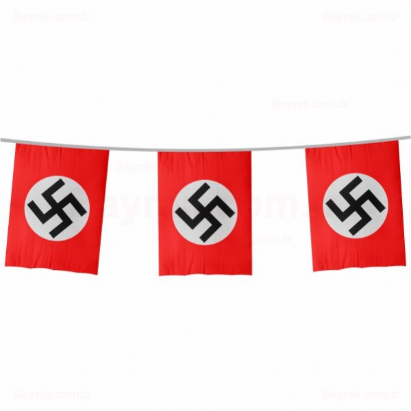 Nazi Almanyası İpe Dizili Bayrak