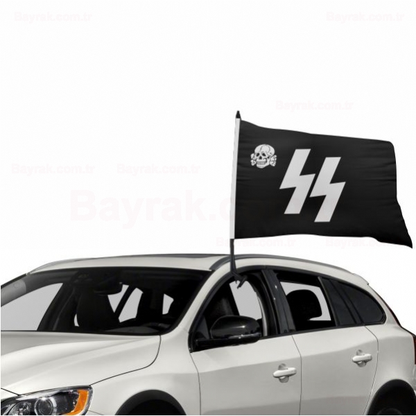 Nazi Waffen Ss zel Ara Konvoy Bayrak