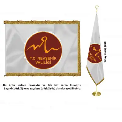 Nevşehir Valiliği Saten Makam Bayrağı