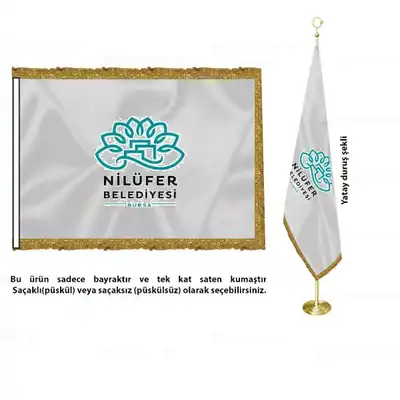 Nilüfer Belediyesi Saten Makam Bayrağı