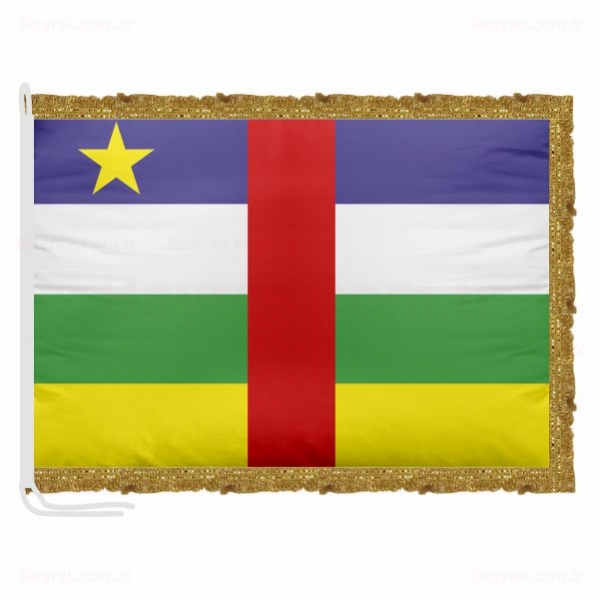 Orta Afrika Cumhuriyeti Saten Makam Bayrak