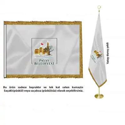 Payas Belediyesi Saten Makam Bayrağı