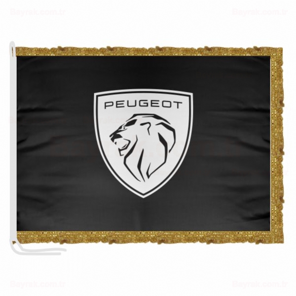 Peugeot Siyah Saten Makam Bayrak