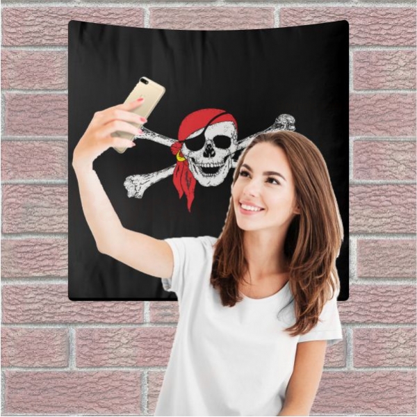 Pirate Bandana Arka Plan Selfie ekim Manzaralar
