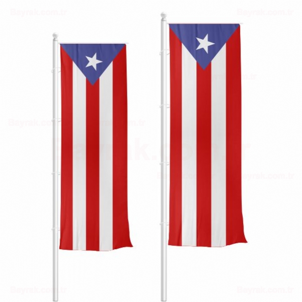 Porto Riko Dikey Çekilen Bayrak