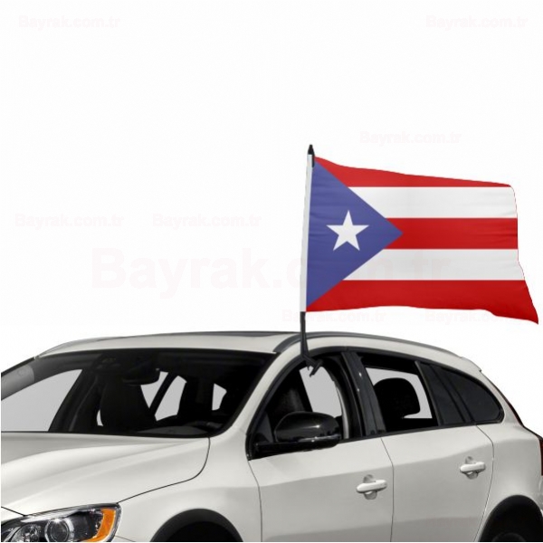 Porto Riko Özel Araç Konvoy Bayrak