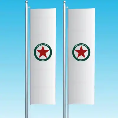 Red Star Fc Dikey ekilen Bayrak