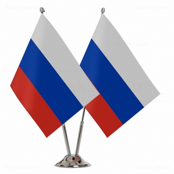Rusya 2 li Masa Bayraklar
