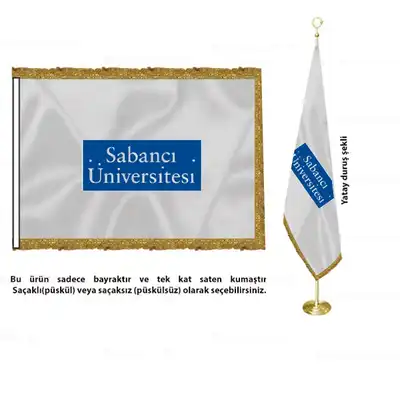 Sabancı Üniversitesi Saten Makam Bayrağı