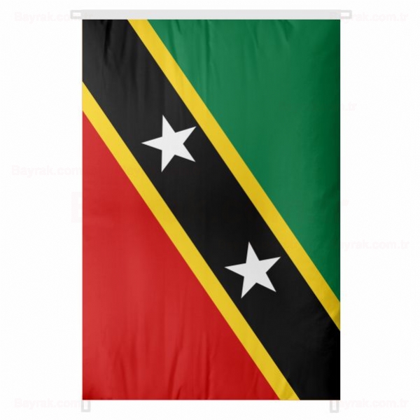 Saint Kitts ve Nevis Bina Boyu Bayrak