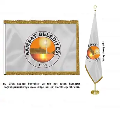 Samsat Belediyesi Saten Makam Bayrağı