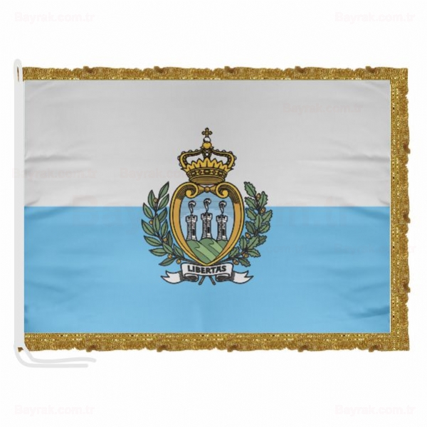San Marino Saten Makam Bayrak