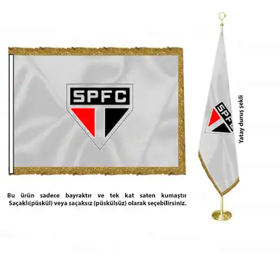 Sao Paulo Futebol Clube Saten Makam Bayrak