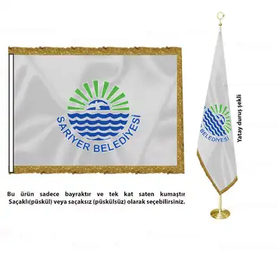 Sarıyer Belediyesi Saten Makam Bayrağı