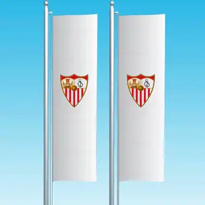 Sevilla Fc Dikey ekilen Bayrak