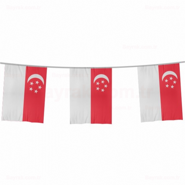 Singapur pe Dizili Bayrak