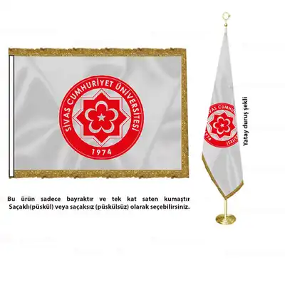Sivas Cumhuriyet Üniversitesi Saten Makam Bayrağı