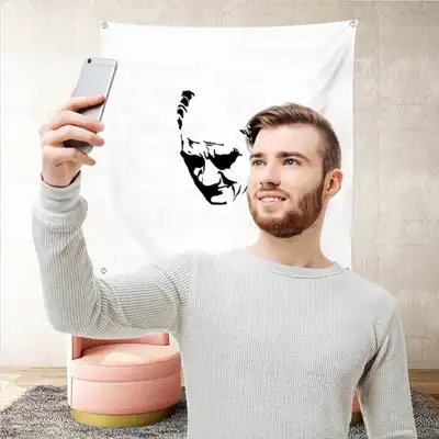 Siyah Atatürk Arka Plan Selfie Çekim Manzaralar