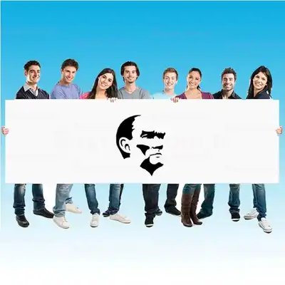 Siyah Beyaz Atatürk2 Afiş ve Pankartlar