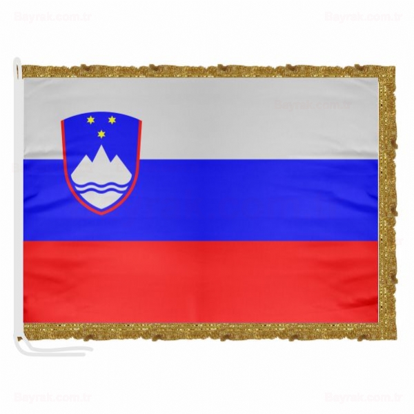 Slovenya Saten Makam Bayrak