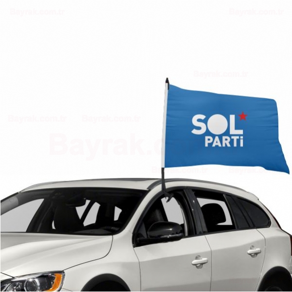 Sol Parti Mavi Özel Araç Konvoy Bayrak